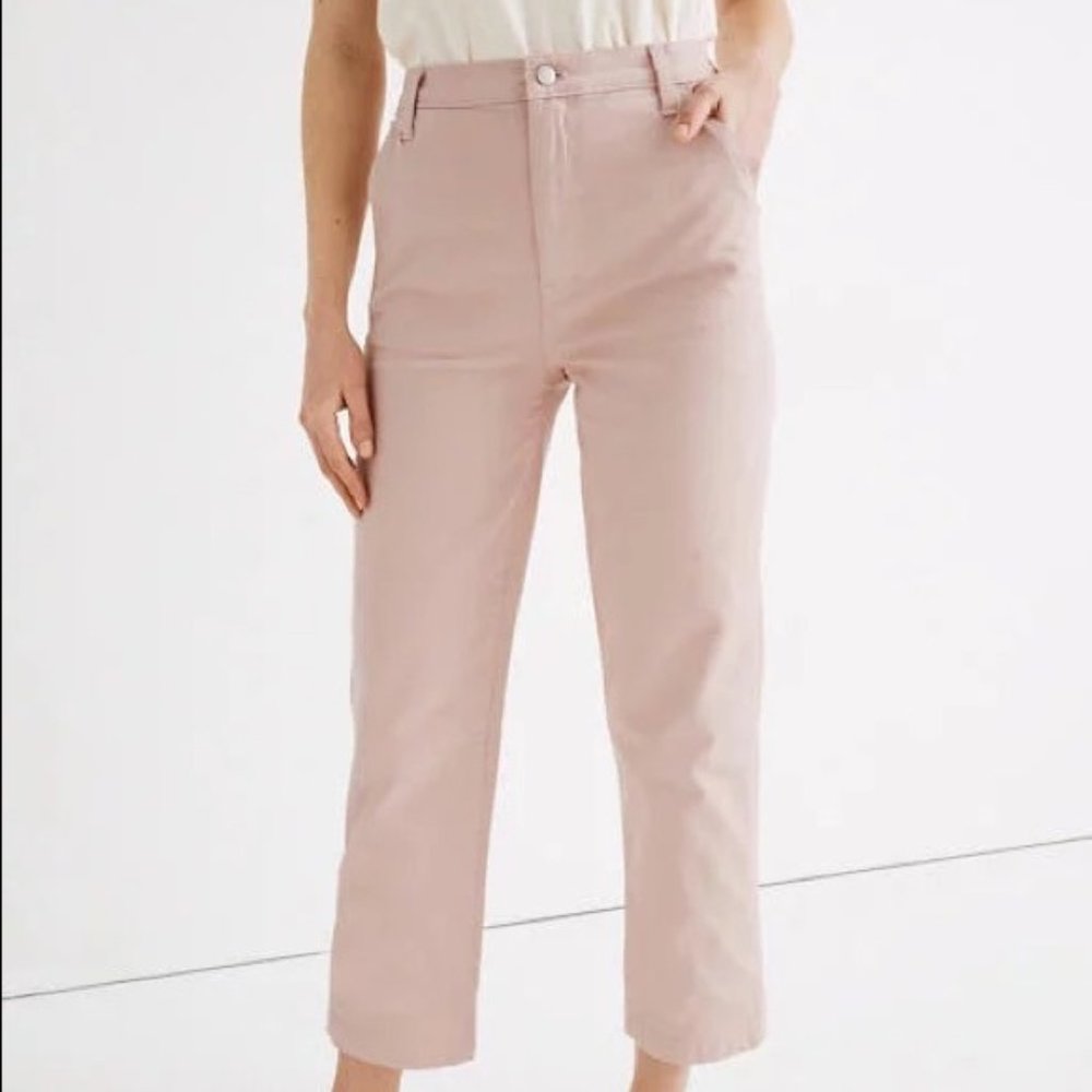 Madewell size 32 light pink straight pants